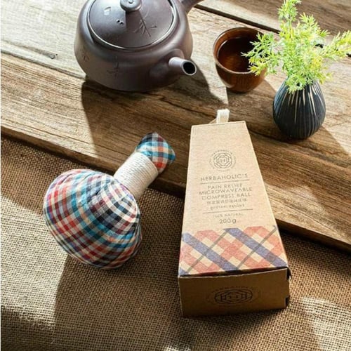 كمادة الأعشاب الطبيعية لتخفيف الألم – قابلة للتسخي...
