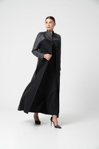 كتان رمادي مع اسود