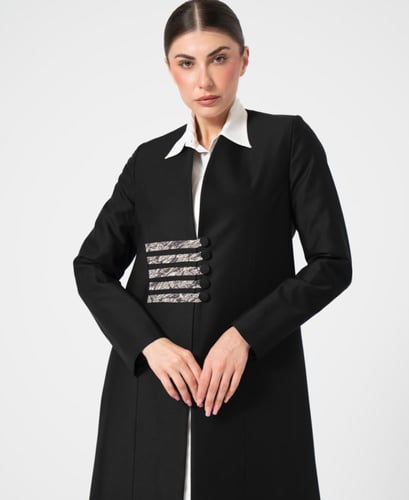 كتان صيفي مع قصات ازرار مشجره