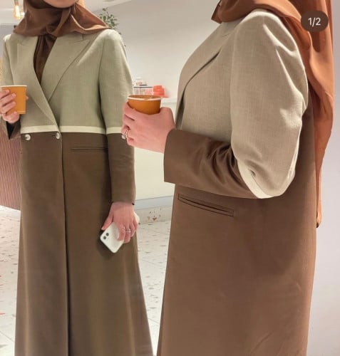 بليزر صيفي بني وبيج