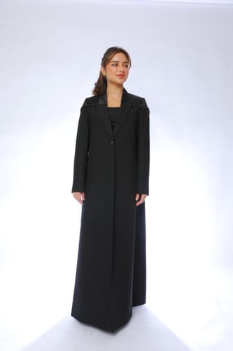 بليزر اسود اكتاف ساتان