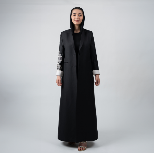 بليزر اسود مطرز صيفي