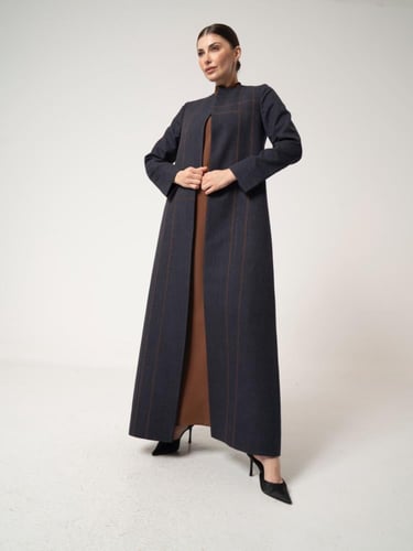 صوف كحلي بدقات جملي