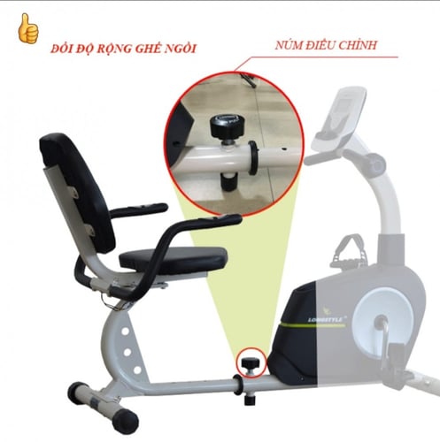 دراجة رياضية مغناطيسية مع كرسي ظهر لاعادة التأهيل