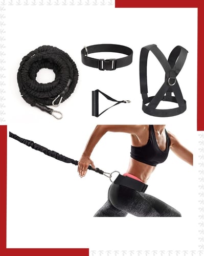 حزام مقاومة لتمارين السرعة و اللياقة البدنية