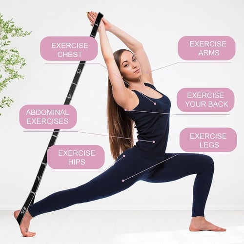 حزام تمدد لليوغا مرقم