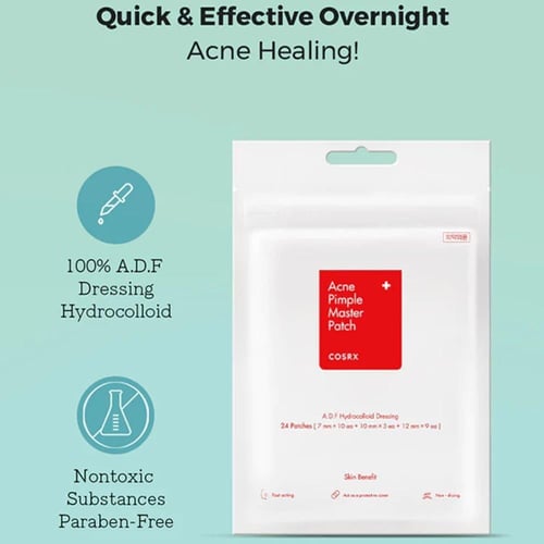 كوسركس لصقات علاج حب الشباب والبثور - 24 قطعة