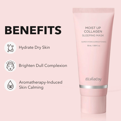 قناع النوم بالكولاجين لترطيب البشرة من ايليشاكوي -...