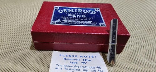 سلاية أزمرويد فضية على مقبض خشبي برتقالي osmiroid