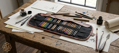 مقلمة جلدية 21 × 62