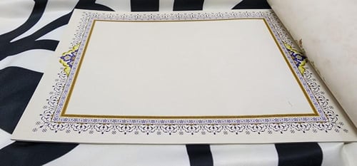 دفتر ورق مزخرف صقيل