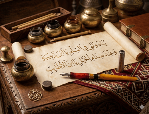 قلم الآغا (كروم - ملون - غطاء - 4 ملم)