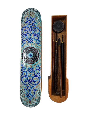 علبة تحفة صناعة يدوية خشبية، مقلمة - حجم كبير