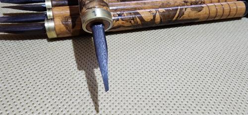 طقم جاوي مقبض النمر الأسود 5 مقاسات