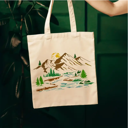 قالب الجبل والنهر الخلاب بلاستيكي