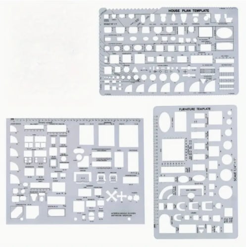 3 شبلونات هندسية