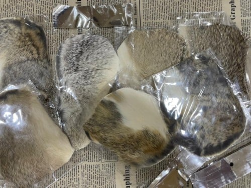 جلد فرو أرنب إنتاج إيراني، لون عشوائي