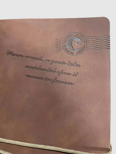 دفتر جلد فاخر حجم كبير - ورق لون كرتوني - الورق قا...