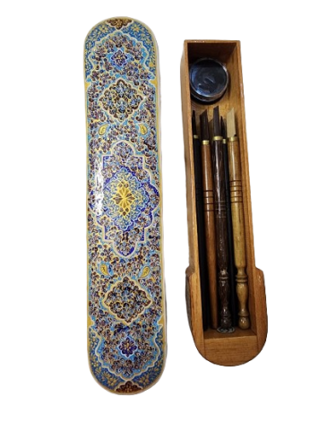 علبة تحفة صناعة يدوية خشبية، مقلمة - حجم كبير