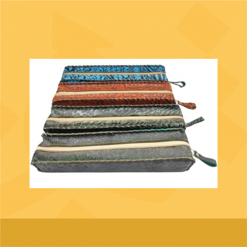 حافظة أقلام جلد طبيعي