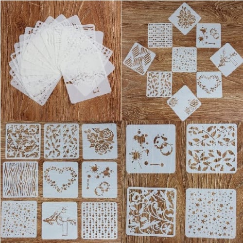 شبلونة أشكال زخرفية (24 حبة) مختلفة