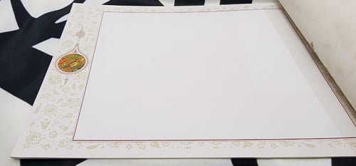 دفتر ورق مزخرف صقيل