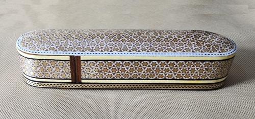 علبة تحفة صناعة يدوية خشبية، مقلمة