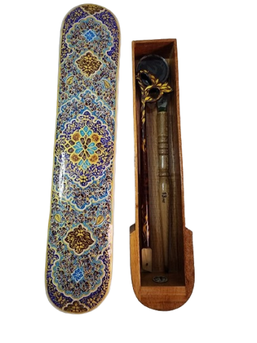 علبة تحفة صناعة يدوية خشبية، مقلمة - حجم كبير