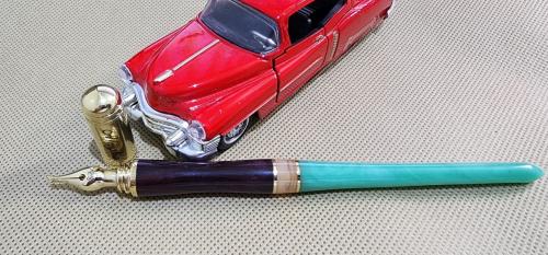 قلم الآغا، ذهبي بغطاء نحاسي، 2 mm