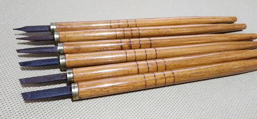 طقم أقلام جاوي مقبض بني فاتح - 6 أقلام - رقم 14450...