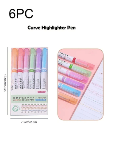 قلم رول للزخرفة 6 ألوان مختلفة