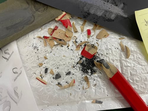 قلم رصاص خشبي 5ملم غير مبري