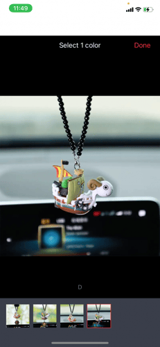 تعليقة ون بيس للسيارة