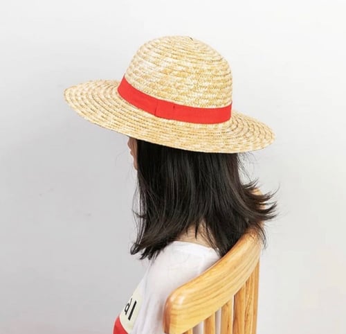قبعة لوفي القشية - one piece