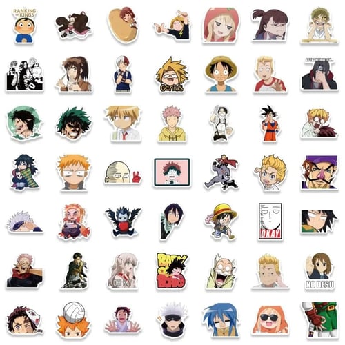100 ملصق انمي متنوع