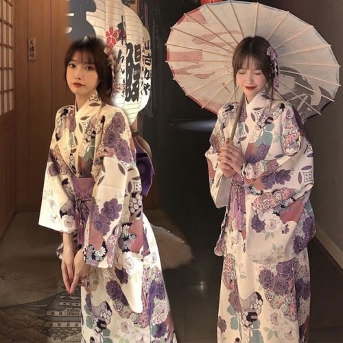 كيمونو ياباني طويل متنوع - kimono