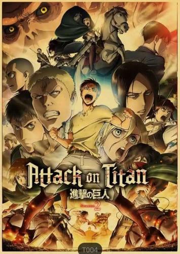 بوستر هجوم العمالقة- attack on titan