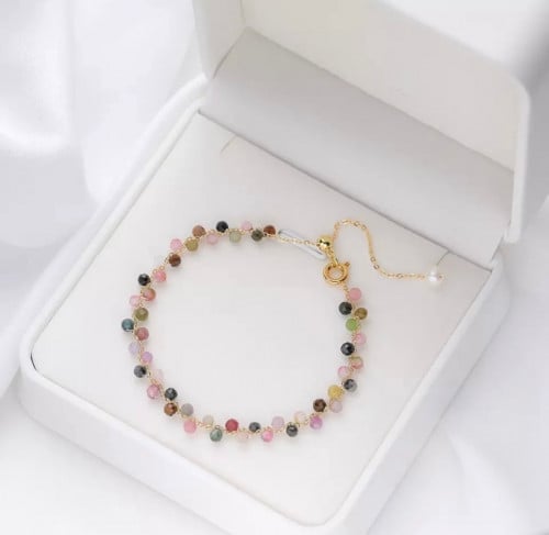 سوارة الخرز الذهبي - bracelet