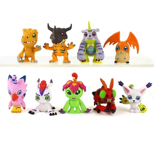 مجسمات المرافقين 8 قطع - أبطال الديجتال