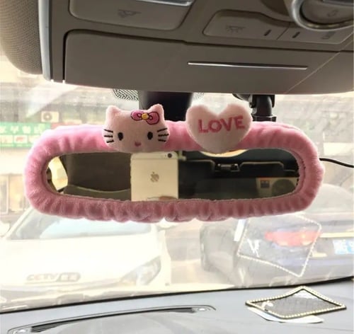 غطاء مرايا الامامية للسيارة هيلوكيتي - hello kitty