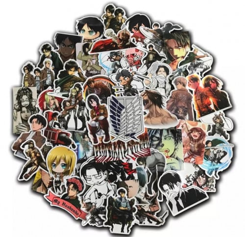 ملصقات هجوم العمالقة - attack on titan