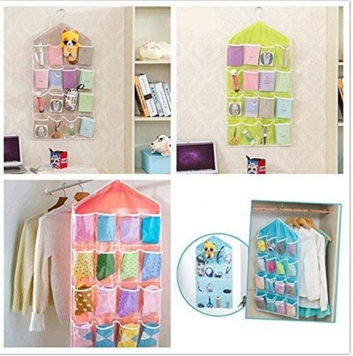 منظم الخزانة للجوارب و الملابس الداخلية ( 16 جيب ت...