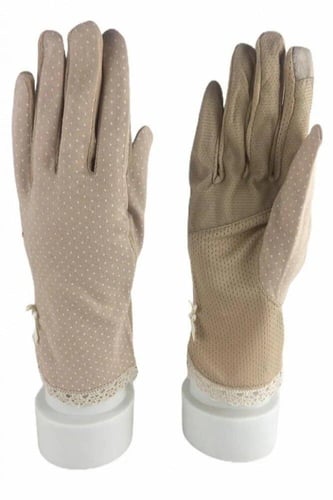 قفازات القيادة النسائية للحماية من أشعة الشمس