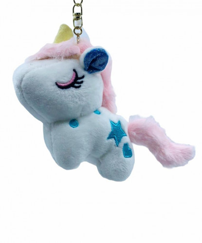 ميدالية ( تعليقة ) من الفرو على شكل يونيكورن