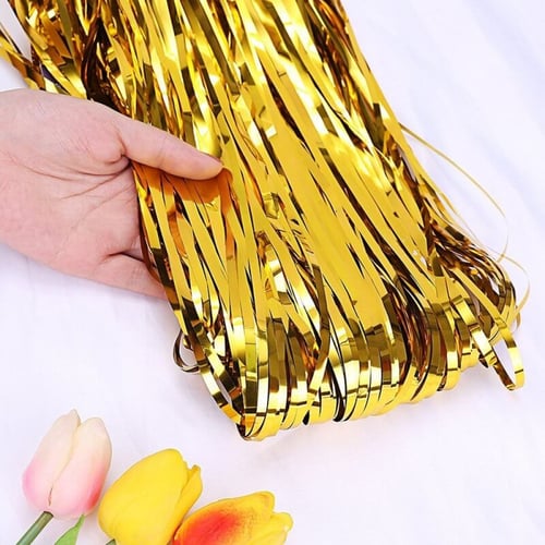 ستارة للحفلات بشراشيب معدنية - GOLD