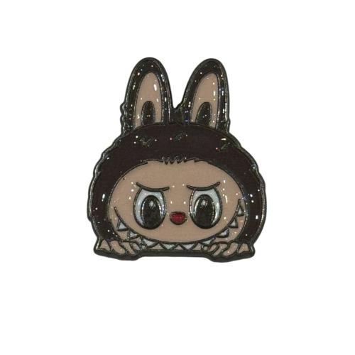 ملصق معدني - شعار لابوبو (بني)