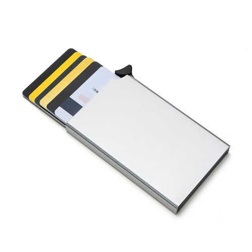 محفظة بطاقات من الألمونيوم مزودة بتقنية RFID ضد ال...