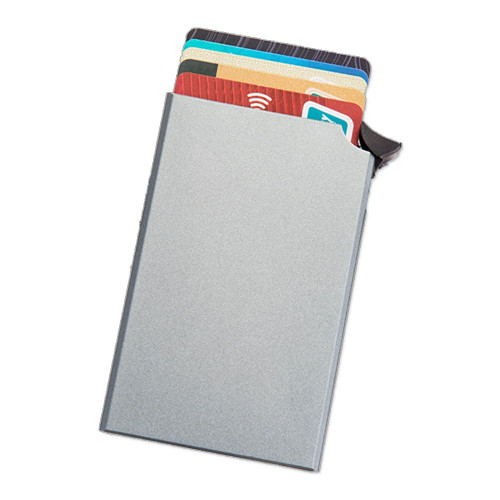 محفظة بطاقات من الألمونيوم مزودة بتقنية RFID ضد ال...