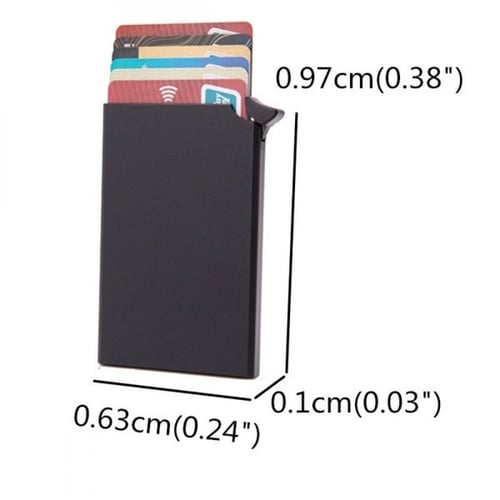 محفظة بطاقات من الألمونيوم مزودة بتقنية RFID ضد ال...