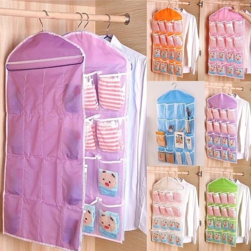 منظم الخزانة للجوارب و الملابس الداخلية ( 16 جيب ت...